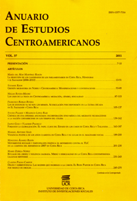 Anuario de Estudios Centroamericanos (Vol. 37, 2011)