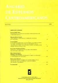 Anuario de Estudios Centroamericanos, Vol. 25, No. 2 (1999)
