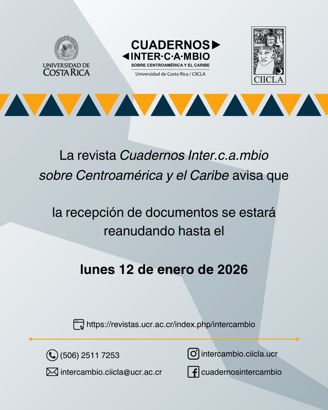Aviso recepción de documentos